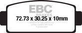 EBC-Brakes Carbon TT Pads for Enduro/MX Bikes to fit Rear Left