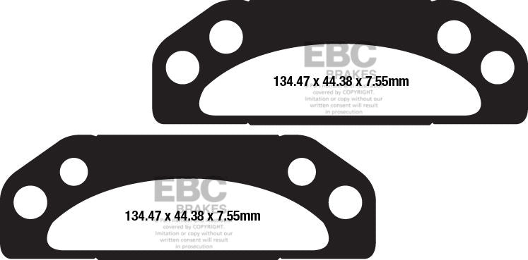 EBC-Brakes Carbon TT Pads for Enduro/MX Bikes to fit Front Left