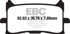 EBC-Brakes USA Made Double-H Series Sintered Brake Pads to fit Front Right