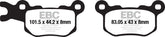 EBC-Brakes Carbon TT Pads for Enduro/MX Bikes to fit Rear Right