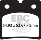 EBC-Brakes British Made Semi-Sintered V-Pads to fit Rear Right
