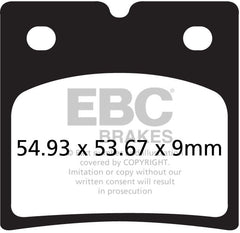 EBC-Brakes USA Made Double-H Series Sintered Brake Pads to fit Rear Right