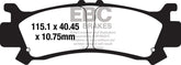 EBC-Brakes Carbon TT Pads for Enduro/MX Bikes to fit Front Right
