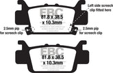EBC-Brakes Carbon TT Pads for Enduro/MX Bikes to fit Rear Left