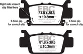 EBC-Brakes Carbon TT Pads for Enduro/MX Bikes to fit Rear Right