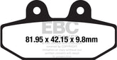 EBC-Brakes British Made Semi-Sintered V-Pads to fit Rear Left