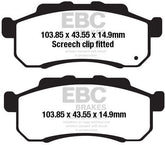 EBC-Brakes Carbon TT Pads for Enduro/MX Bikes to fit Front Left
