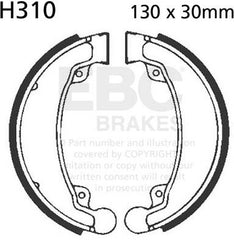 EBC-Brakes Plain Motorcycle Replacement Brake Shoes to fit Rear Left