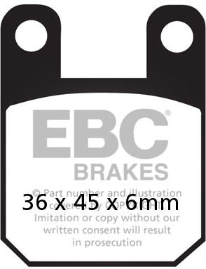 EBC-Brakes MXS Off Road Race Sintered Pads to fit Front Left