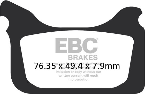 EBC-Brakes MXS Off Road Race Sintered Pads to fit Front Left