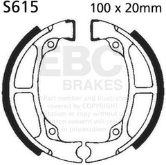 EBC-Brakes Plain Motorcycle Replacement Brake Shoes to fit Front Left