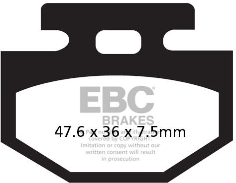 EBC-Brakes SFA Series Scooter Organic Pads to fit Front Left