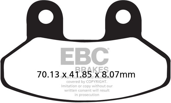 EBC-Brakes SFA Series Scooter Organic Pads to fit Front Left