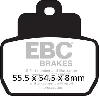 EBC-Brakes SFAHH Sintered Scooter Series Pads to fit Rear Left