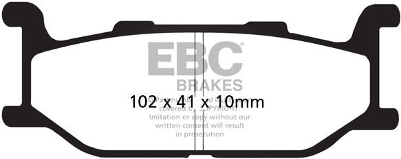 EBC-Brakes SFAC Carbon Series Scooter Pads to fit Front Left