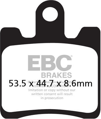 EBC-Brakes SFAC Carbon Series Scooter Pads (4 Pads) to fit Front Left