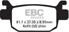 EBC-Brakes SFAC Carbon Series Scooter Pads to fit Rear Left