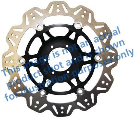 EBC-Brakes Vee-Series Sport Bike Disc (Black Hub) to fit Front Left