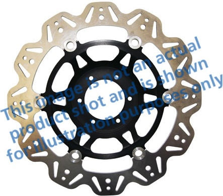 EBC-Brakes Vee-Series Sport Bike Disc (Black Hub) to fit Front Left
