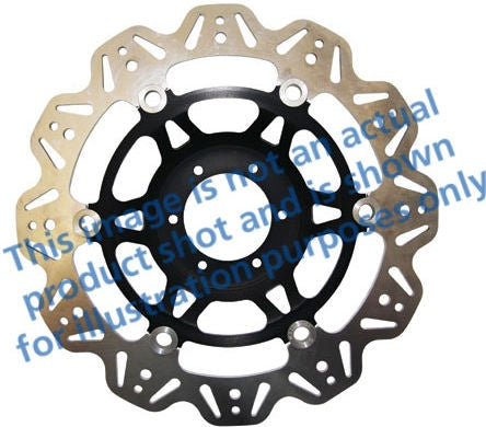 EBC-Brakes Vee-Series Sport Bike Disc (Black Hub) to fit Front Left