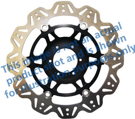 EBC-Brakes Vee-Series Sport Bike Disc (Black Hub) to fit Front Left