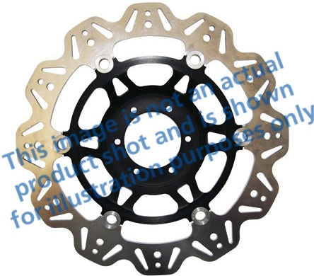 EBC-Brakes Vee-Series Sport Bike Disc (Black Hub) to fit Front Left