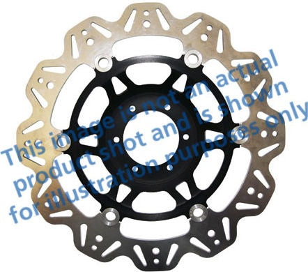EBC-Brakes Vee-Series Sport Bike Disc (Black Hub) to fit Front Left