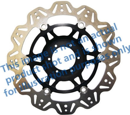 EBC-Brakes Vee-Series Sport Bike Disc (Black Hub) to fit Front Left