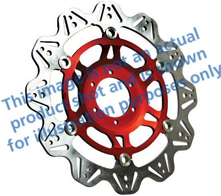 EBC-Brakes Vee-Series Sport Bike Disc (Red Hub) to fit Front Left