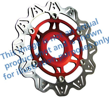 EBC-Brakes Vee-Series Sport Bike Disc (Red Hub) to fit Front Left