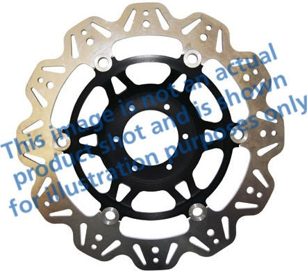 EBC-Brakes Vee-Series Sport Bike Disc (Black Hub) to fit Front Left