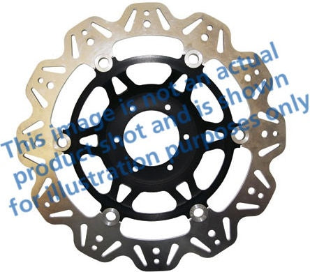 EBC-Brakes Vee-Series Sport Bike Disc (Black Hub) to fit Front Left