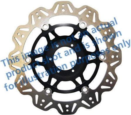 EBC-Brakes Vee-Series Sport Bike Disc (Black Hub) to fit Front Left
