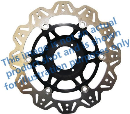 EBC-Brakes Vee-Series Sport Bike Disc (Black Hub) to fit Front Left