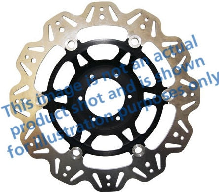 EBC-Brakes Vee-Series Sport Bike Disc (Black Hub) to fit Front Left