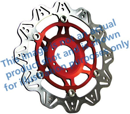 EBC-Brakes Vee-Series Sport Bike Disc (Red Hub) to fit Front Left