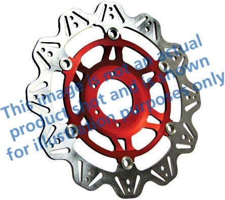 EBC-Brakes Vee-Series Sport Bike Disc (Red Hub) to fit Front Left