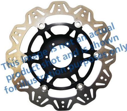 EBC-Brakes Vee-Series Sport Bike Disc (Black Hub) to fit Front Left