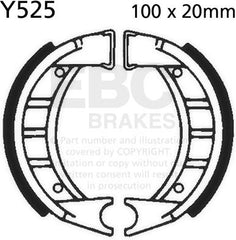 EBC-Brakes Plain Motorcycle Replacement Brake Shoes to fit Front Left