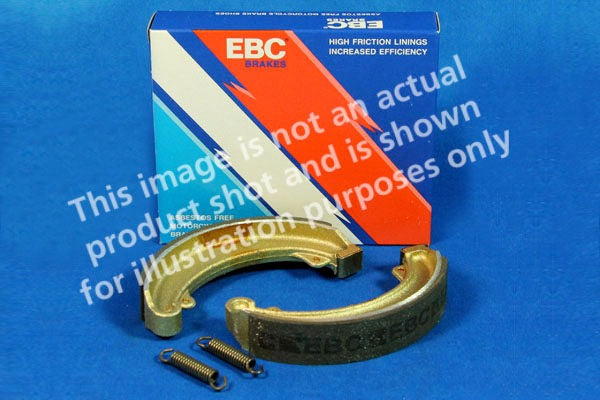 EBC-Brakes Motorcycle Grooved Replacement Brake Shoes to fit Front Left