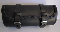 Ends Cuoio Big Round, Tool Bag, Leather Color: Black, Left | b-ro-n