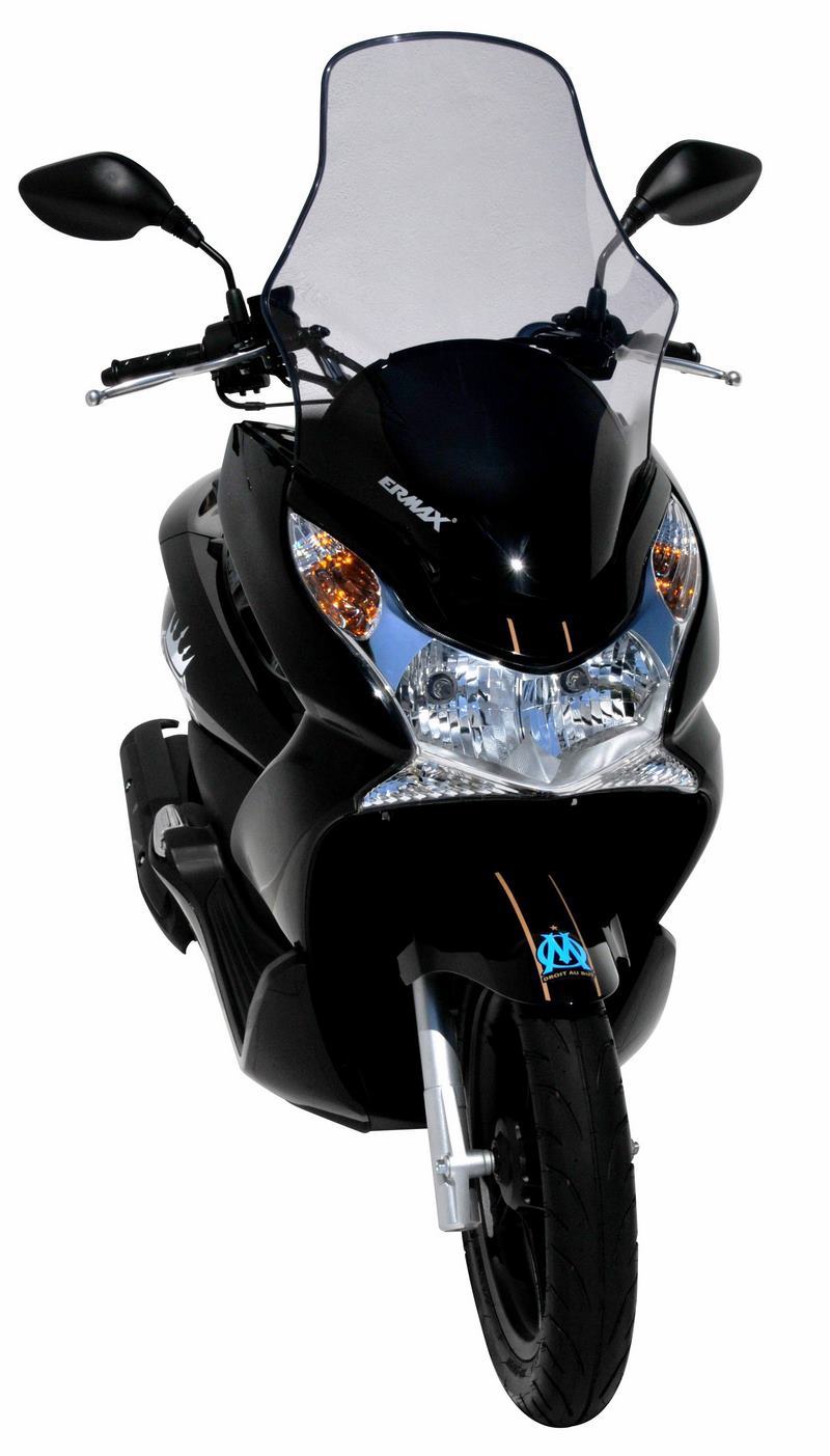 Ermax scooter windshield high protection 25cm + (total 67CM+PROT T hands ermax for 125 PCX 2010/2013 clear | 010101P18