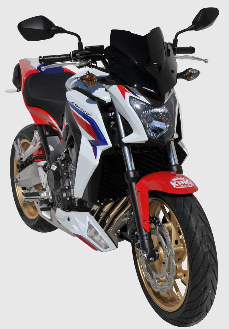 Ermax saute vent sport 28 cm ermax for CB 650 F (+ kit paws fix ) 2014/2016 clear | 030101150