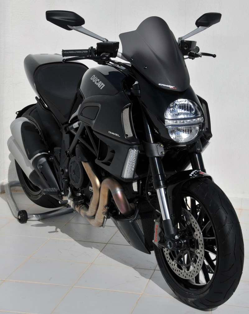 Ermax nose screen (39cm double bubble ) ermax for DIAVEL 2011-2013 clear | 060701023