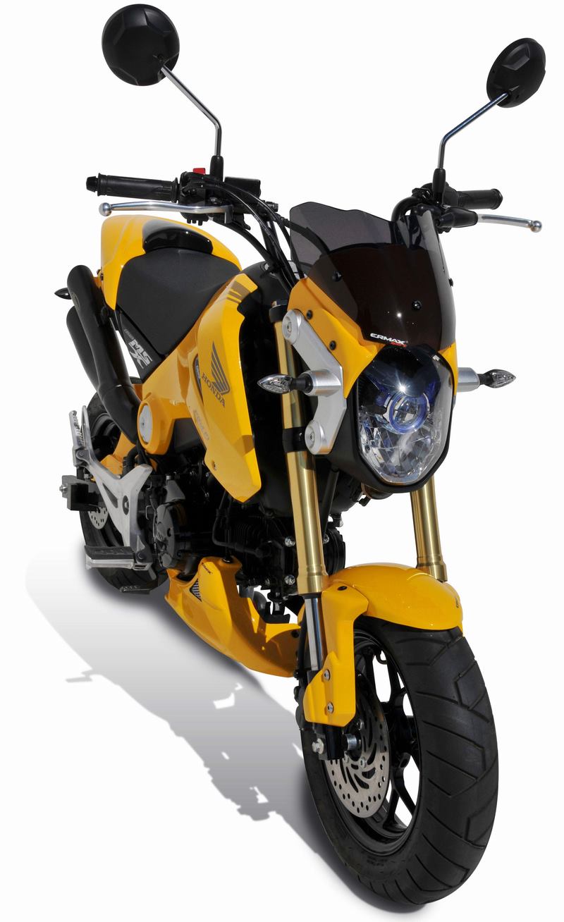 Ermax nose fairing ermax for MSX 125 2013/2016 unpainted with light black screen | 150100138