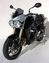 Ermax Tete de fourche STREET TRIPLE (+bulle light black ) ermax for STREET TRIPLE 2008-2011, unpainted 2008/2011 | 232100023