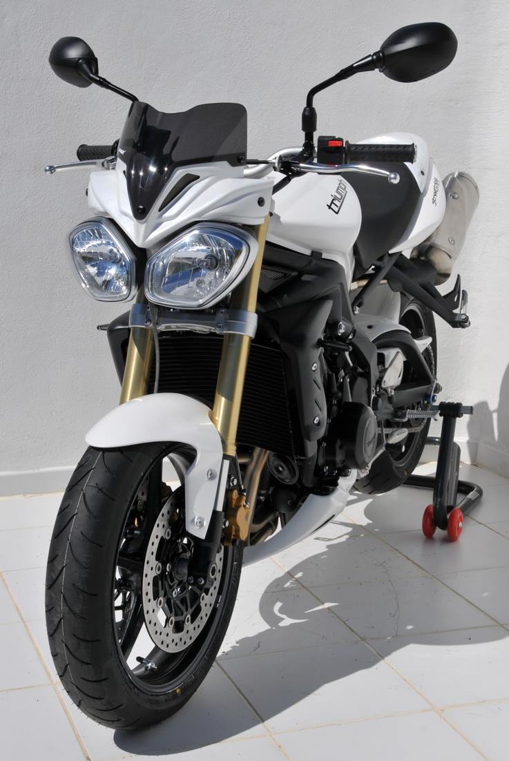 Ermax nose fairing (25 cm + screen light black ) ermax for STREET TRIPLE 2012, unpainted 2012 | 232100031