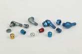 Ermax valita lls bent valve colored aluminium m8,3 with cap black | 315003001