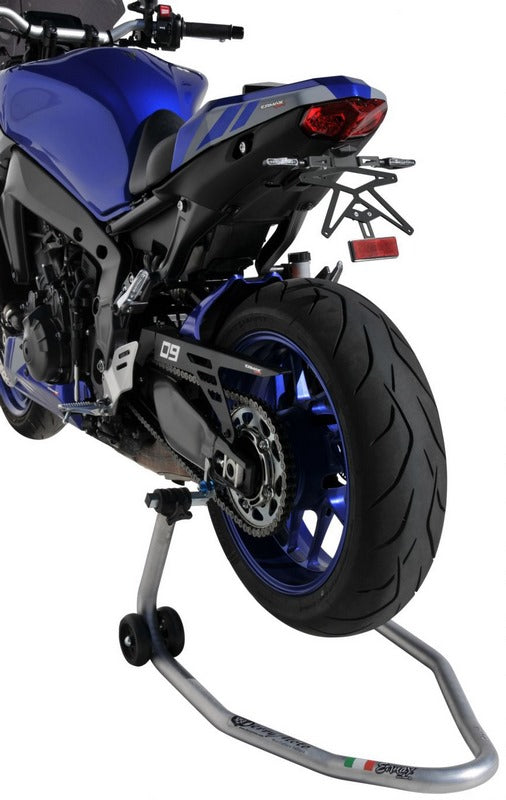 ERMAX Sup09Evo License Plate Holder Déporté Aluminium Black With Blinkers Holder For Mt09(Fz092021 1 | 9002EVY99