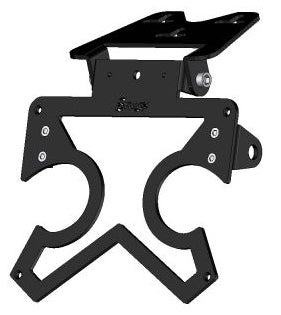 Ermax sup03 plate holder large model ermax aluminium black adjustable with blinkers holder | 900518003